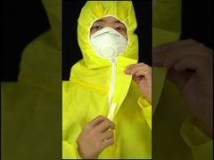 SGS نوع 3/3B المعطف الكيميائي الطبي القابل للتصرف