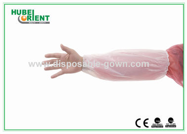 Colored PE Disposable Arm Sleeves/Waterproof Plastic Oversleeves For Food Processing