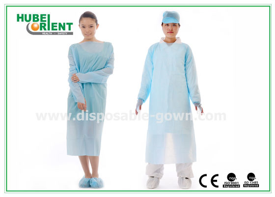 Medical Disposable Protective CPE Gown With Thumb Cuffs