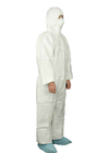 Breathable Type5/6 Disposable Microporous Chemical Protective Coverall For Paint Spary