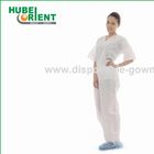 Breathable 45gsm SMS Medical Disposable Pajamas With Shirt And Trousers For Hospital Use