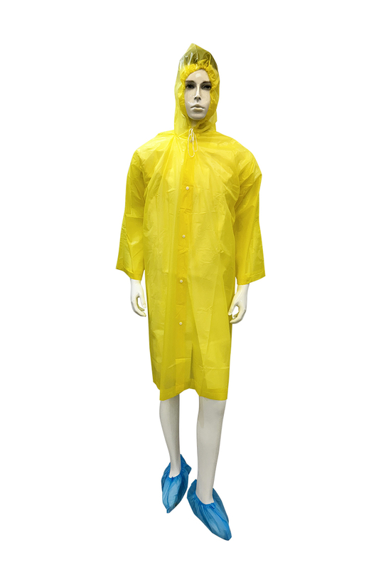 Adult/Children Use Disposable EVA Waterproof Raincoat With Multiple Colors