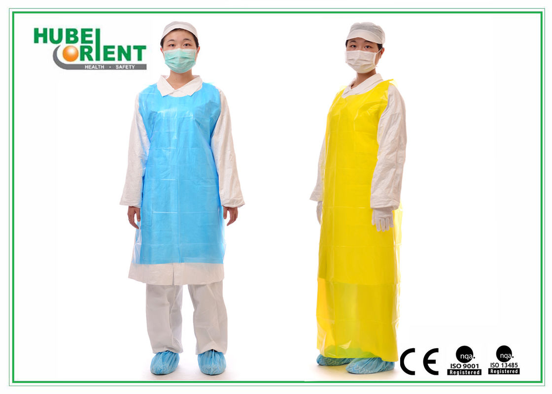 PE Odorless Disposable Isolation Gowns PE Apron Without Sleeves