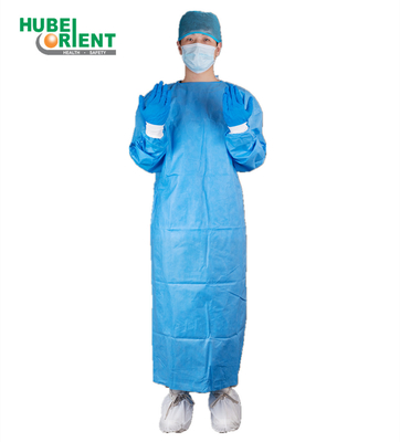 AAMI PB70 المستوى 3 الأكمام الخيطة SSMMS عباءة جراحية لمرة واحدة معيار FDA