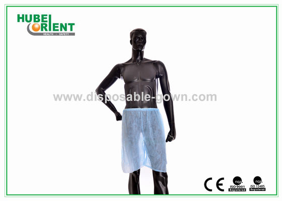 Blue Dust-Proof Disposable PP Short Pants For Sauna or Hospital use