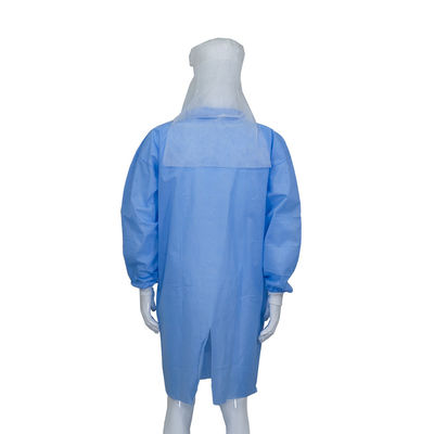 5pcs/Bag Dustproof Disposable Lab Coats With Shirt / Korean / Knitted Collar Style