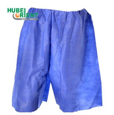 Dark Blue Disposable Hospital Trousers Non Sterile SMS Polypropylene With CE ISO13485 Certification